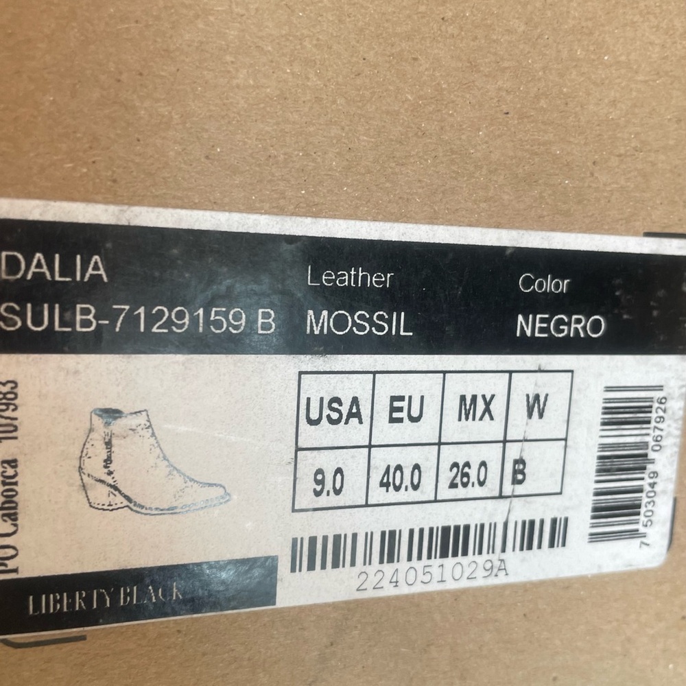 LIBERTY Black DALIA Zip ANKLE Boots BOOTIES 9 - Picture 13 of 14